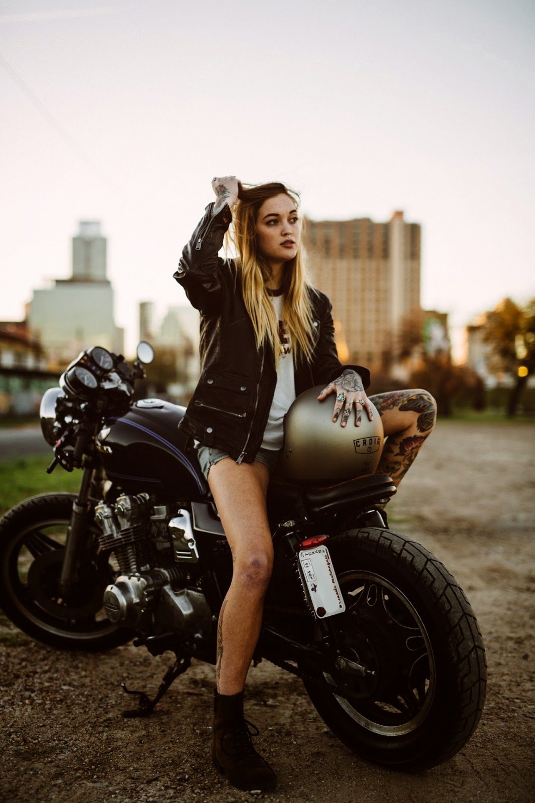 Beautiful girls and bikes in Odessa