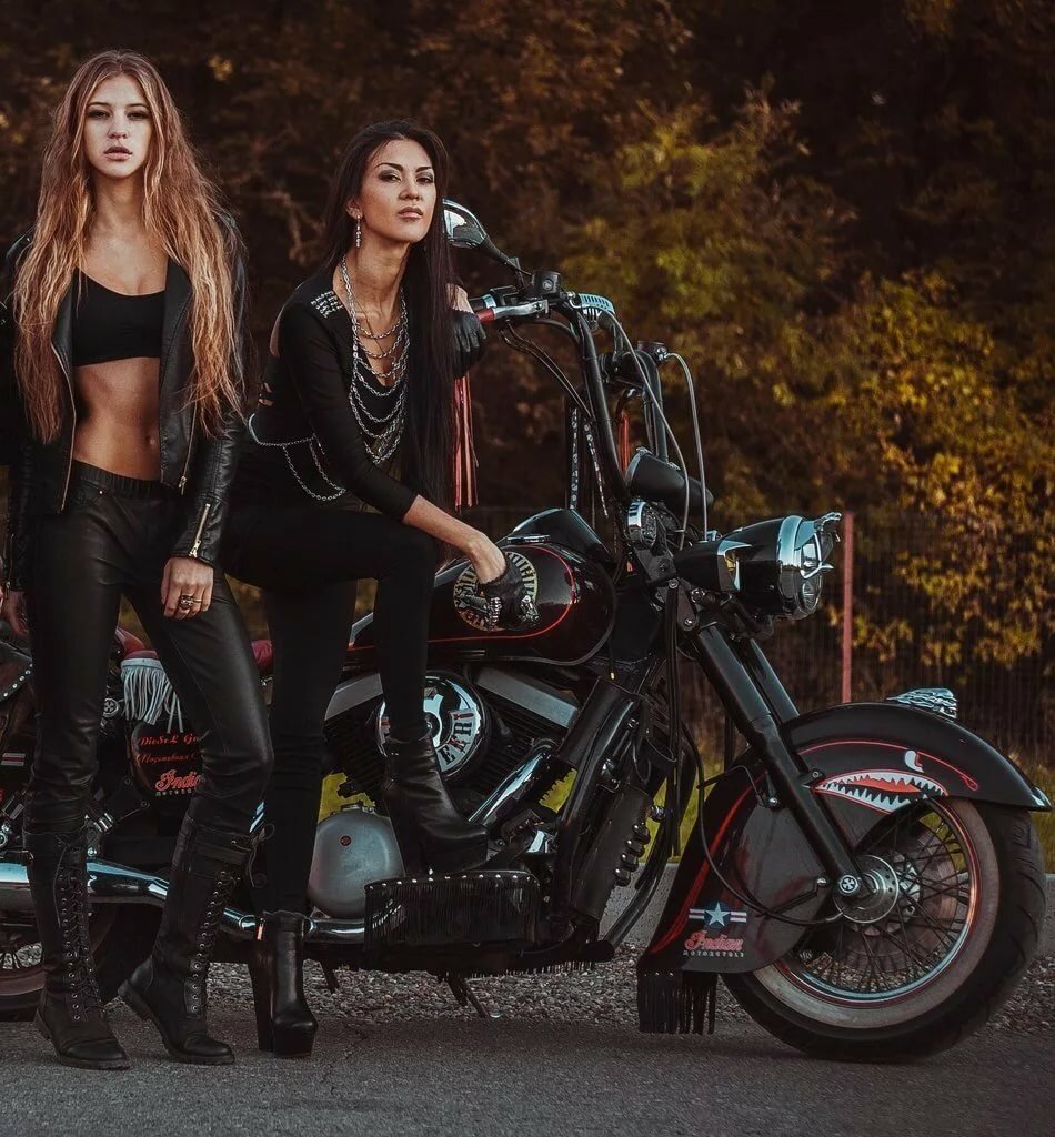 Beautiful girls and bikes in Odessa