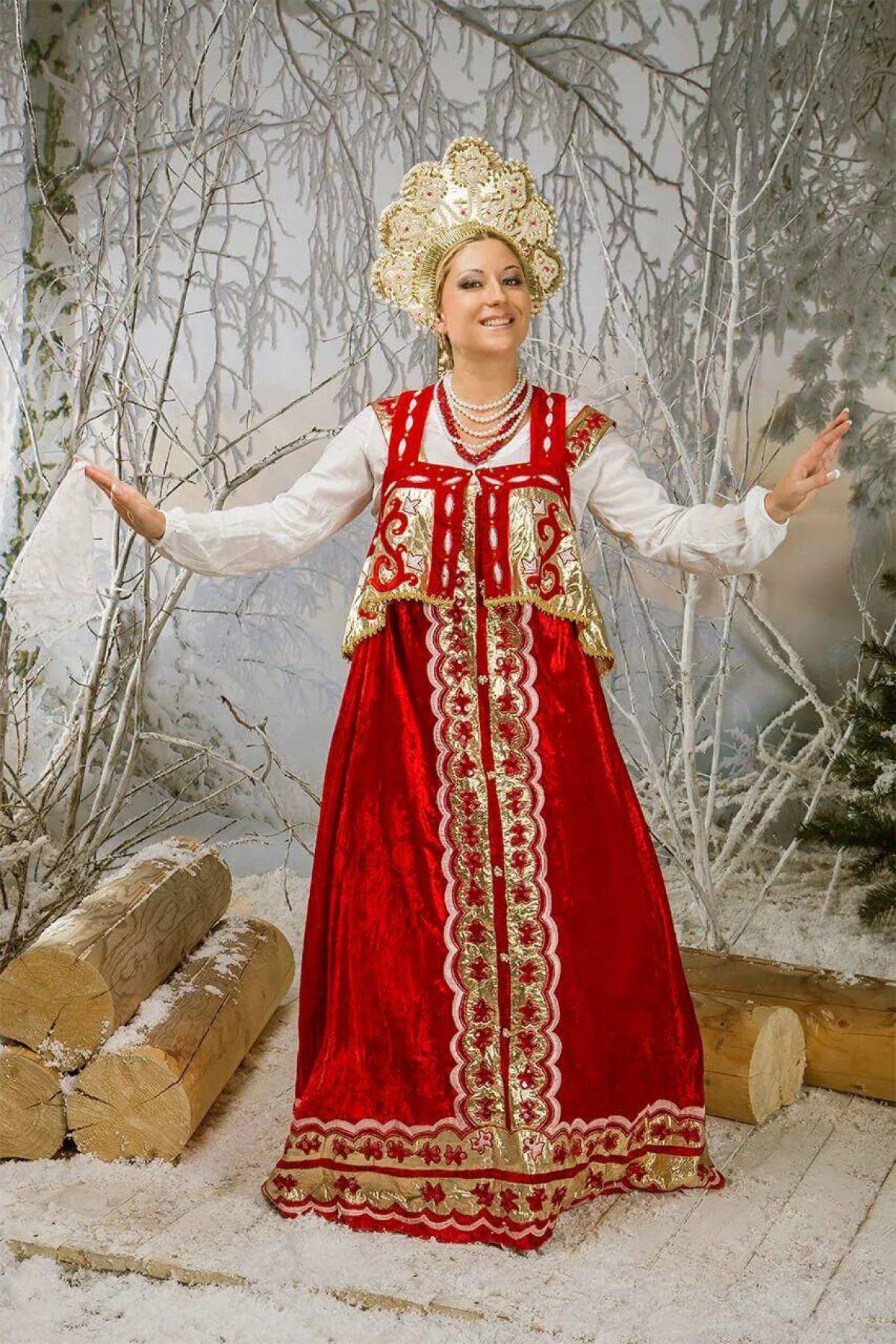 Girls in Slavic costumes in Odessa